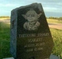 Creative on a cemetery