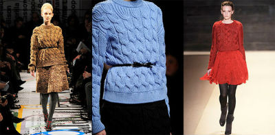 модный вязаный свитер-2012