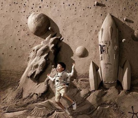 скульптуры песок