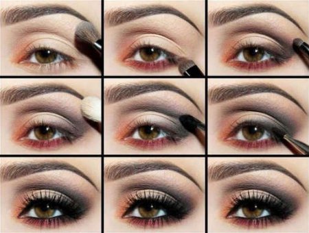 как сделать макияж, увеличивающий глаза пошагово