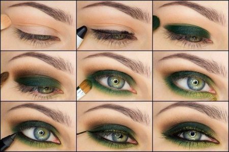 Як зробити зелений макіяж