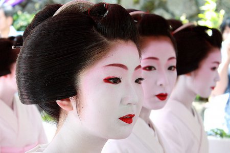 как сделать макияж гейши