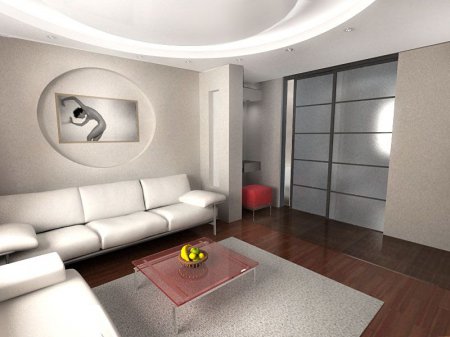 Интерьер зала в квартире: зонирование помещения