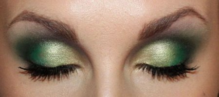 зеленый макияж