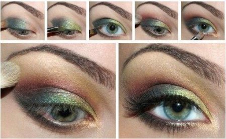 макияж для зеленых глаз фото
