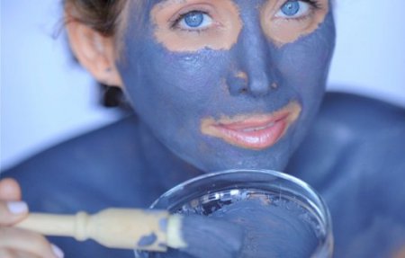маска для тіла блакитна глина