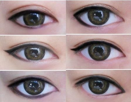 макіяж азіатських очей техніка виконання
