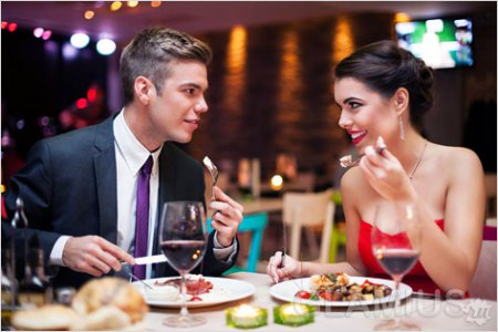 Романтическое свидание в ресторане