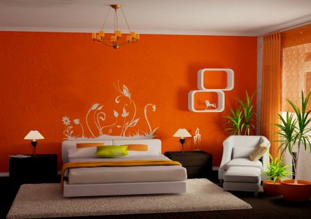 Цитрусовое настроение: ТОП-5 идей интерьера спальни в оранжевом цвете