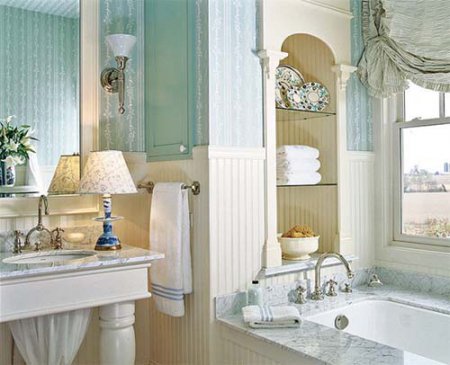 Интерьер ванной комнаты: классика всегда в моде